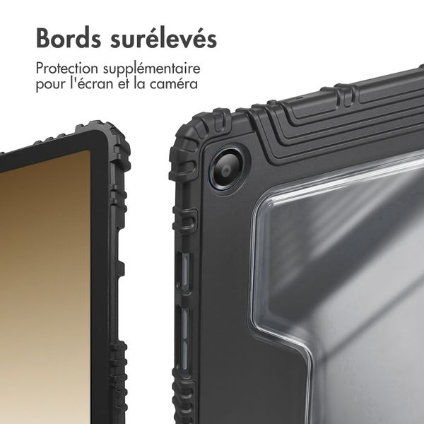 Accezz Coque tablette Rugged Trifold Samsung Galaxy Tab A9 Plus - Bleu foncé