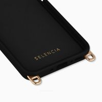 Selencia Coque arrière Rivièra avec MagSafe avec crochets amovibles Samsung Galaxy A34 (5G) - Velvet Black