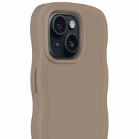 Holdit Coque Wavy Apple iPhone 17e / 16e / 15 / 14 / 13 - Mocha Brown