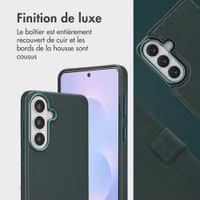 Accezz Étui de télephone portefeuille en cuir 2-en-1 avec MagSafe Samsung Galaxy S26 Plus - Cedar Green