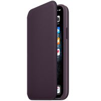 Apple Étui de télephone portefeuille Leather Folio Apple iPhone 11 Pro - Aubergine