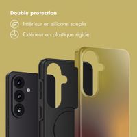 Selencia Coque arrière Vivid avec MagSafe Samsung Galaxy S26 FE - Gradient Olive Dust