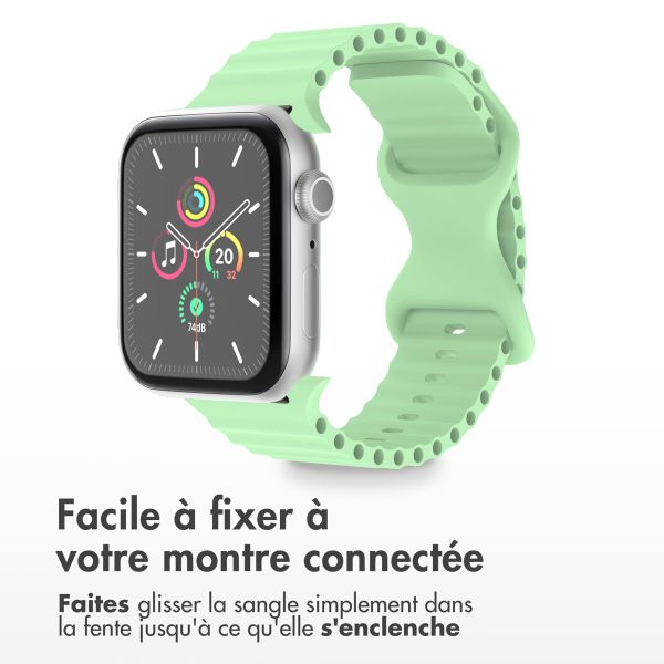 imoshion Bracelet Athletic en silicone Apple Watch | 38/40/41/42 mm - Vert menthe