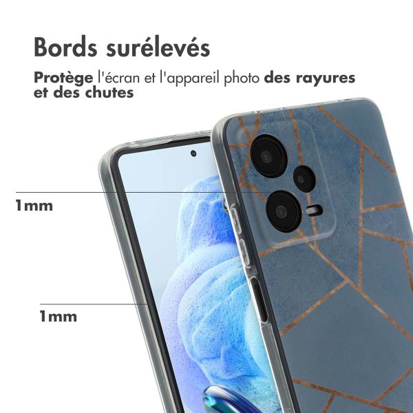 imoshion Coque Design Xiaomi Redmi Note 12 Pro (5G) - Blue Graphic