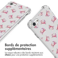imoshion Coque Design avec cordon Apple iPhone SE (2022 / 2020) / 8 / 7 - Crab Watercolor