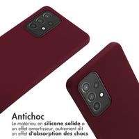 imoshion Coque en silicone avec cordon Samsung Galaxy A53 - Rouge foncé