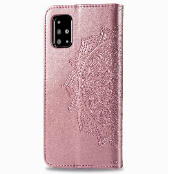 Etui de télephone portefeuille Mandala Samsung Galaxy A51 - Rose