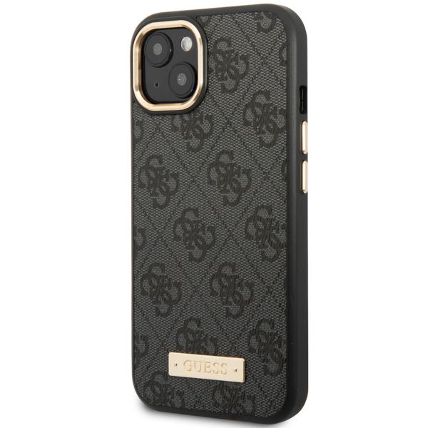 Guess Coque 4G Logo Monogram MagSafe Apple iPhone 14 - Noir