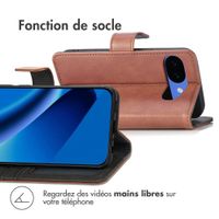 imoshion Étui de télephone portefeuille de luxe Google Pixel 10a - Marron