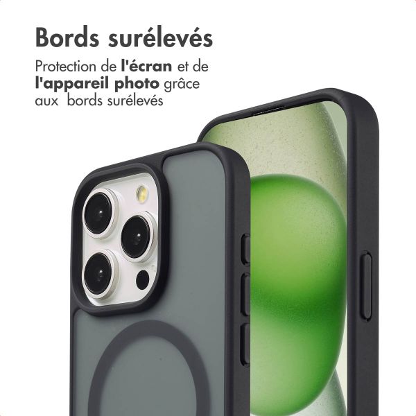 imoshion Coque Color Guard avec MagSafe Apple iPhone 15 Pro - Noir
