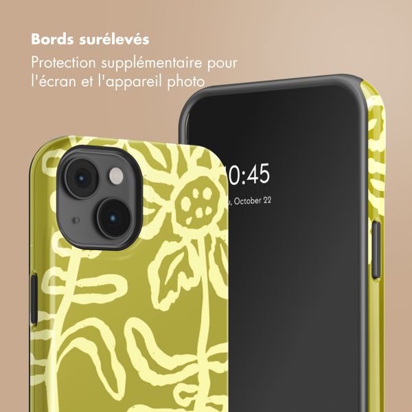 Selencia Coque arrière Vivid avec MagSafe Apple iPhone 14 - Chalky Bloom