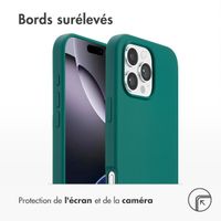 Accezz Coque Liquid Silicone avec MagSafe Apple iPhone 16 Pro Max - Forest Green
