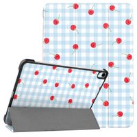 imoshion Coque tablette Design Trifold Apple iPad Air 11 pouces (2026) M4 / (2025) M3 / (2024) M2 / Air 5 (2022) / Air 4 (2020) - Cherry Check