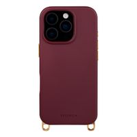 Selencia Coque arrière Rivièra avec MagSafe avec crochets amovibles Apple iPhone 16 Pro Max - Bold Burgundy