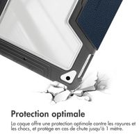 Accezz Coque tablette Rugged Trifold Apple iPad 9 (2021) 10.2 pouces / iPad 8 (2020) 10.2 pouces / iPad 7 (2019) 10.2 pouces - Bleu foncé