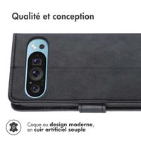 imoshion Étui de télephone portefeuille de luxe Google Pixel 9 Pro XL - Noir