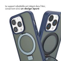 Accezz Coque Ring Stand avec MagSafe Apple iPhone 14 Pro - Bleu