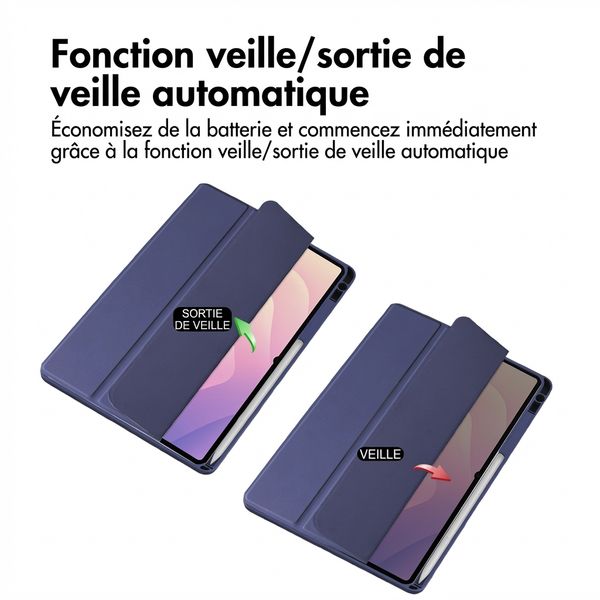 imoshion Coque tablette rigide Trifold Samsung Galaxy Tab S11 Ultra - Bleu foncé