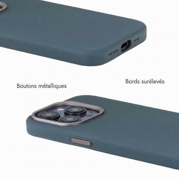 Accezz Coque arrière Mesh avec MagSafe Apple iPhone 15 Pro - Bleu foncé