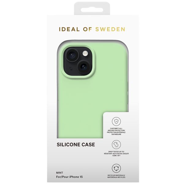 iDeal of Sweden Coque Silicone Apple iPhone 17e / 16e / 15 / 14 / 13 - Mint