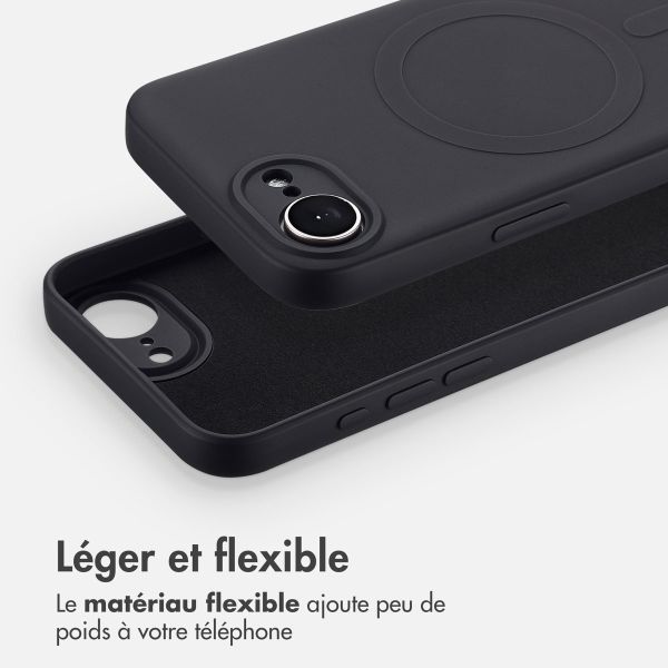 imoshion Coque Couleur avec MagSafe Apple iPhone 17e / 16e - Noir
