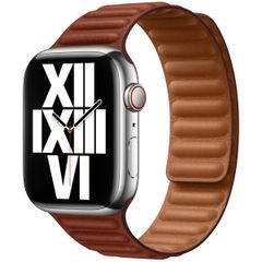 Apple Bracelet Leather Link Apple Watch | 44/45/46/49 mm - Taille S/M - Umber