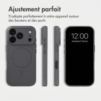 Accezz Coque Grip avec MagSafe Apple iPhone 18 Pro Max / 17 Pro Max - Gris