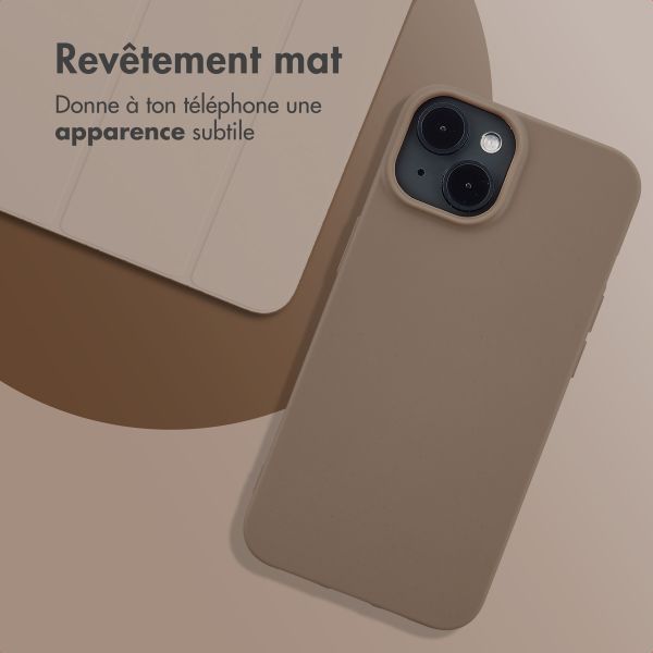 imoshion Coque Couleur Apple iPhone 14 - Marron