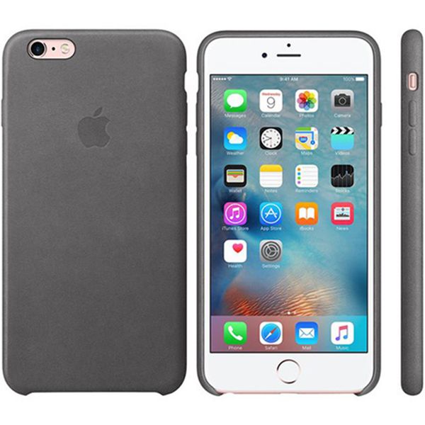 Apple Coque Leather Apple iPhone 6(s) Plus - Storm Grey