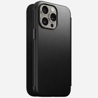 Nomad Étui de télephone portefeuille Modern Leather Folio Apple iPhone 15 Pro Max - Noir