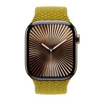 Apple Bracelet Solo tressé Apple Watch | 44/45/46/49 mm - Taille 2 - Chartreuse