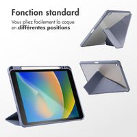 imoshion Coque tablette Origami Apple iPad 9 (2021) 10.2 pouces / iPad 8 (2020) 10.2 pouces / iPad 7 (2019) 10.2 pouces - Lavender