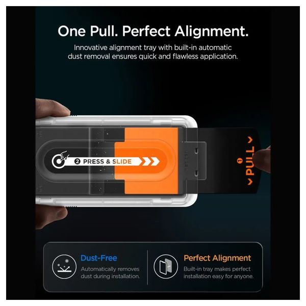 Spigen Protection d'écran en verre trempé GLAStR Fit 2 Paquets + Applicator Apple iPhone 18 Pro Max / 17 Pro Max / 16 Pro Max