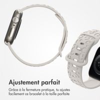 imoshion Bracelet en silicone imprimé léopard Apple Watch | 38/40/41/42 mm - Lumière stellaire