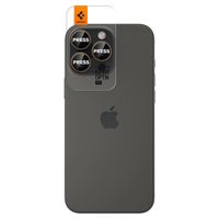 Spigen Optik Pro EZ Fit Lens Protector - Protection d'objectif de caméra (lot de 2) Apple iPhone 17 Pro (Max) / 16 Pro (Max) / 15 Pro (Max) / 14 Pro (Max) - Desert Titanium