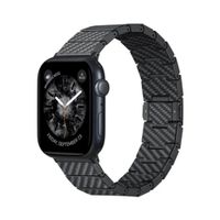 Pitaka Bracelet en fibre de carbone Apple Watch | 44/45/46/49 mm - Modern Carbon Black