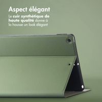 Accezz Coque tablette Classic Apple iPad 9 (2021) 10.2 pouces / iPad 8 (2020) 10.2 pouces / iPad 7 (2019) 10.2 pouces - Vert
