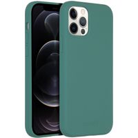 Accezz Coque Liquid Silicone avec MagSafe Apple iPhone 12 (Pro) - Vert foncé