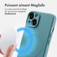 imoshion Coque Couleur avec MagSafe Apple iPhone 14 - Smoke Green