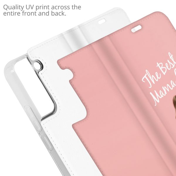 Concevez votre propre housse portefeuille Samsung Galaxy S22 - Blanc
