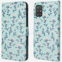 imoshion Étui de télephone portefeuille Design Samsung Galaxy A51 - Blue Flowers