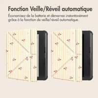 imoshion Étui de liseuse portefeuille design Pliable Kobo Libra Colour - Garden Stripes