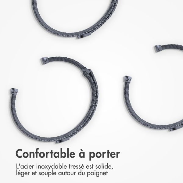 imoshion Bracelet magnétique milanais Apple Watch | 38/40/41/42 mm - Taille M - Gris foncé