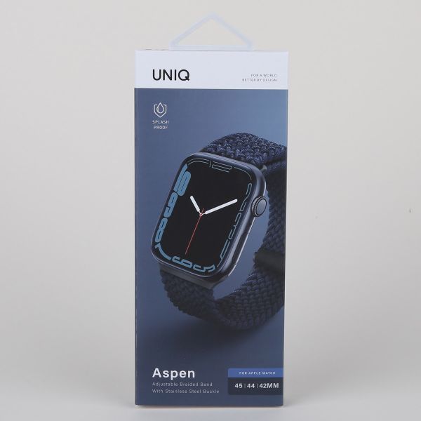 Uniq Bracelet tressé Aspen Apple Watch | 44/45/46/49 mm - Oxford Blue