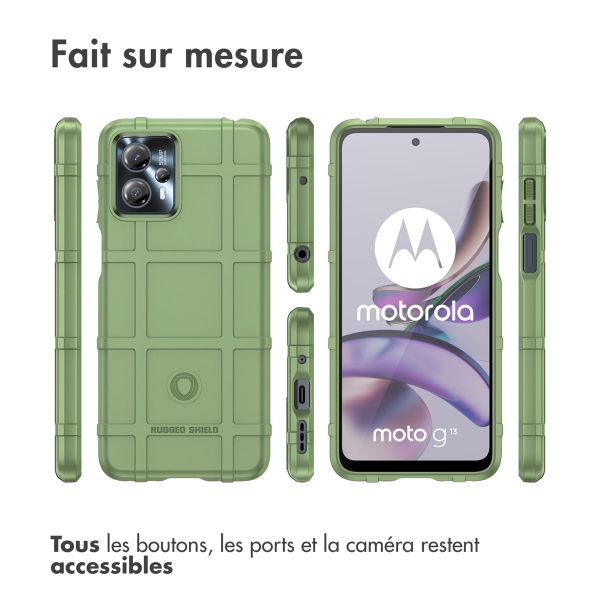 imoshion Coque Rugged Shield Motorola Moto G13 / G23 - Vert foncé