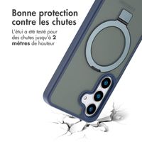 Accezz Coque Ring Stand avec MagSafe Samsung Galaxy S25 Plus - Bleu