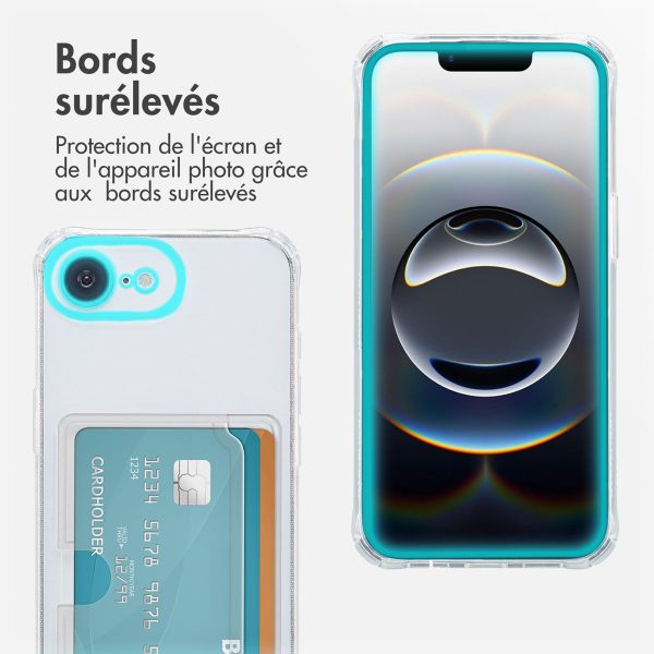 imoshion Coque silicone avec porte-cartes Apple iPhone 17e / 16e - Transparent