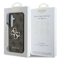 Guess Coque 4G Metal Logo Backcover Samsung Galaxy S25 - Marron