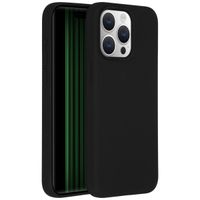 Accezz Coque Liquid Silicone Apple iPhone 15 Pro Max - Noir