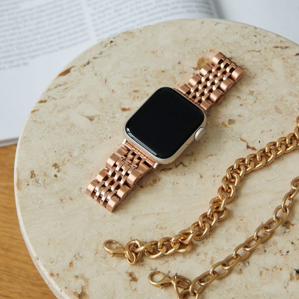 Burga Bracelet acier Apple Watch | 44/45/46/49 mm - Rose Gold
